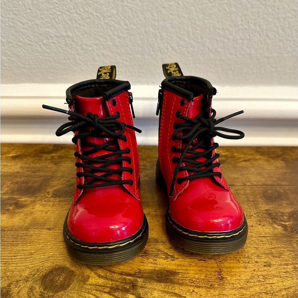 Dr. Martens toddler size 7 red and black